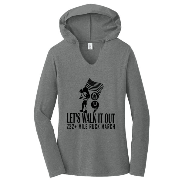 Women's Hooded Long Sleeve Triblend Thumbnail