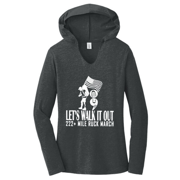 Women's Hooded Long Sleeve Triblend Thumbnail